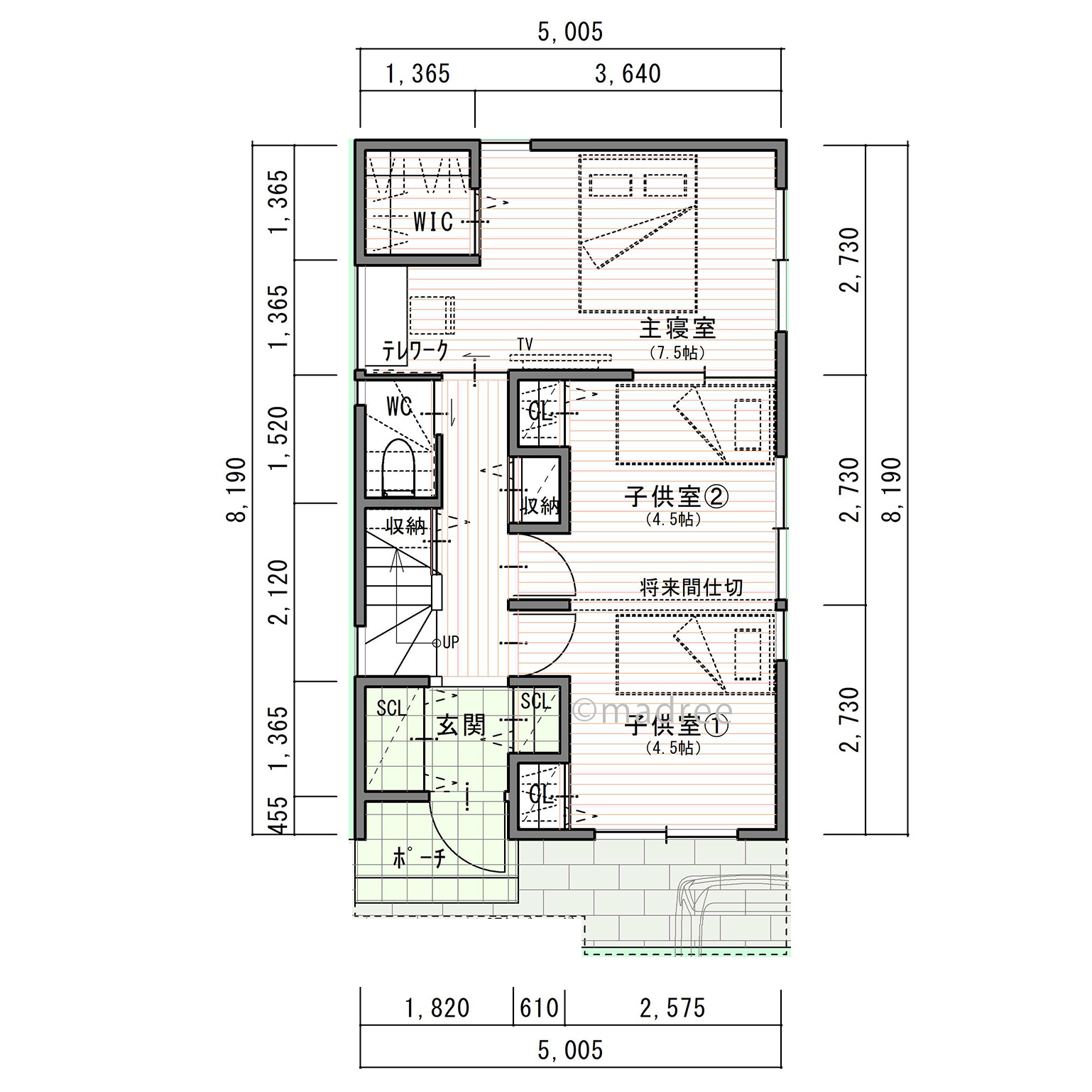 和室と繋げた開放感あるリビングとアイランドキッチンで家族が自然と集う間取り