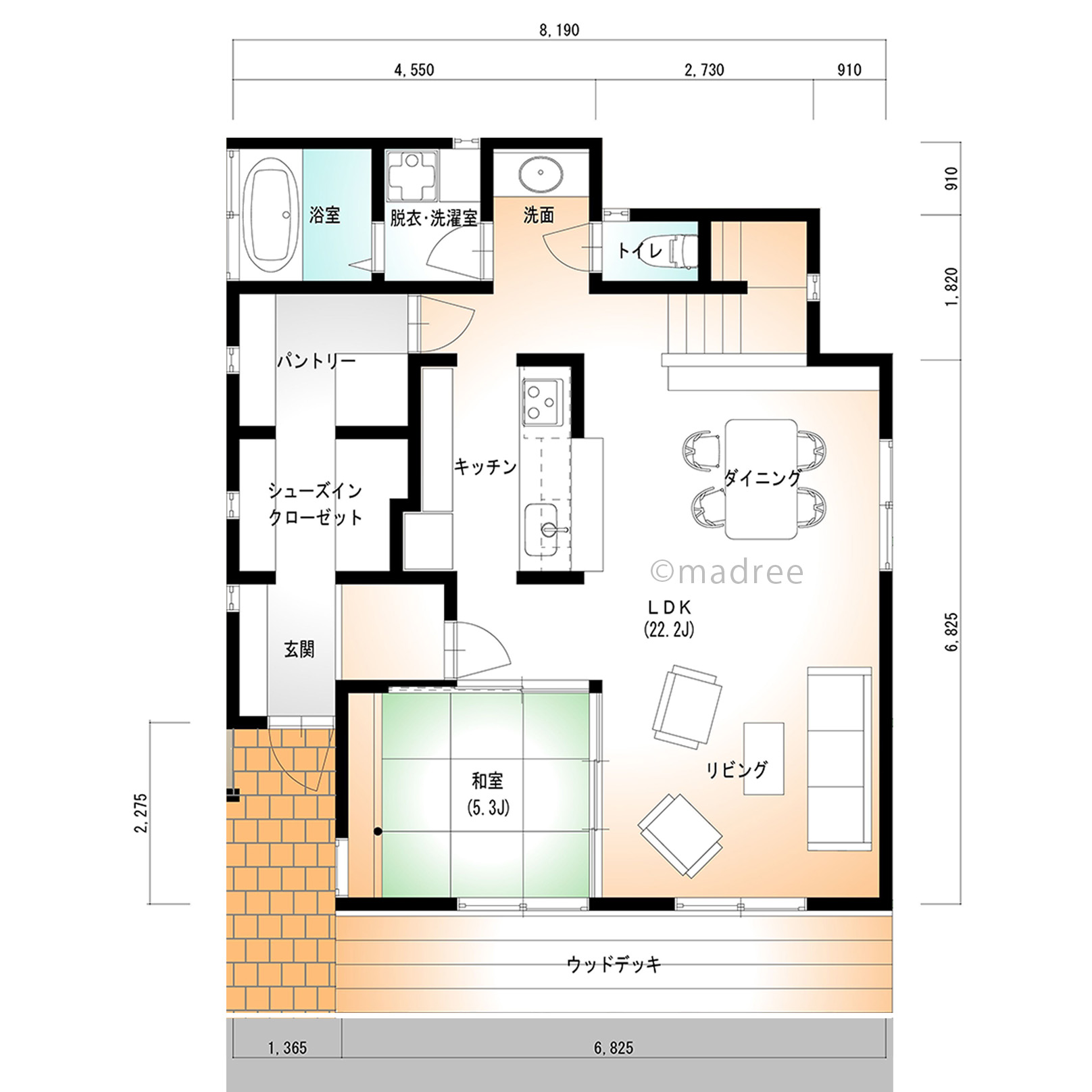 帰宅後は片付けながらキッチンへ、ウォークスルーで自然に整う家