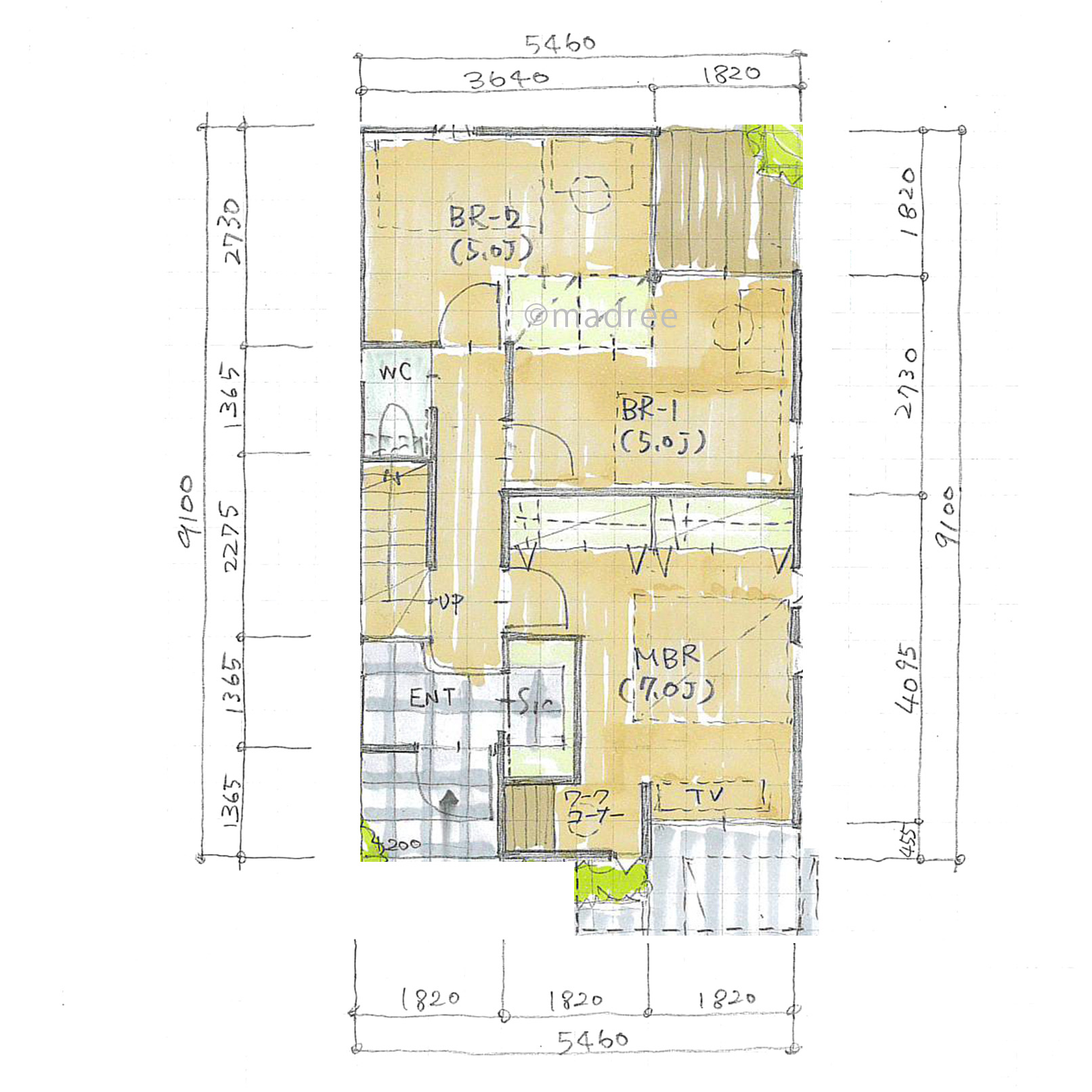 心地良い光と風を呼び込む、小上り畳が家族の憩いの空間となる家