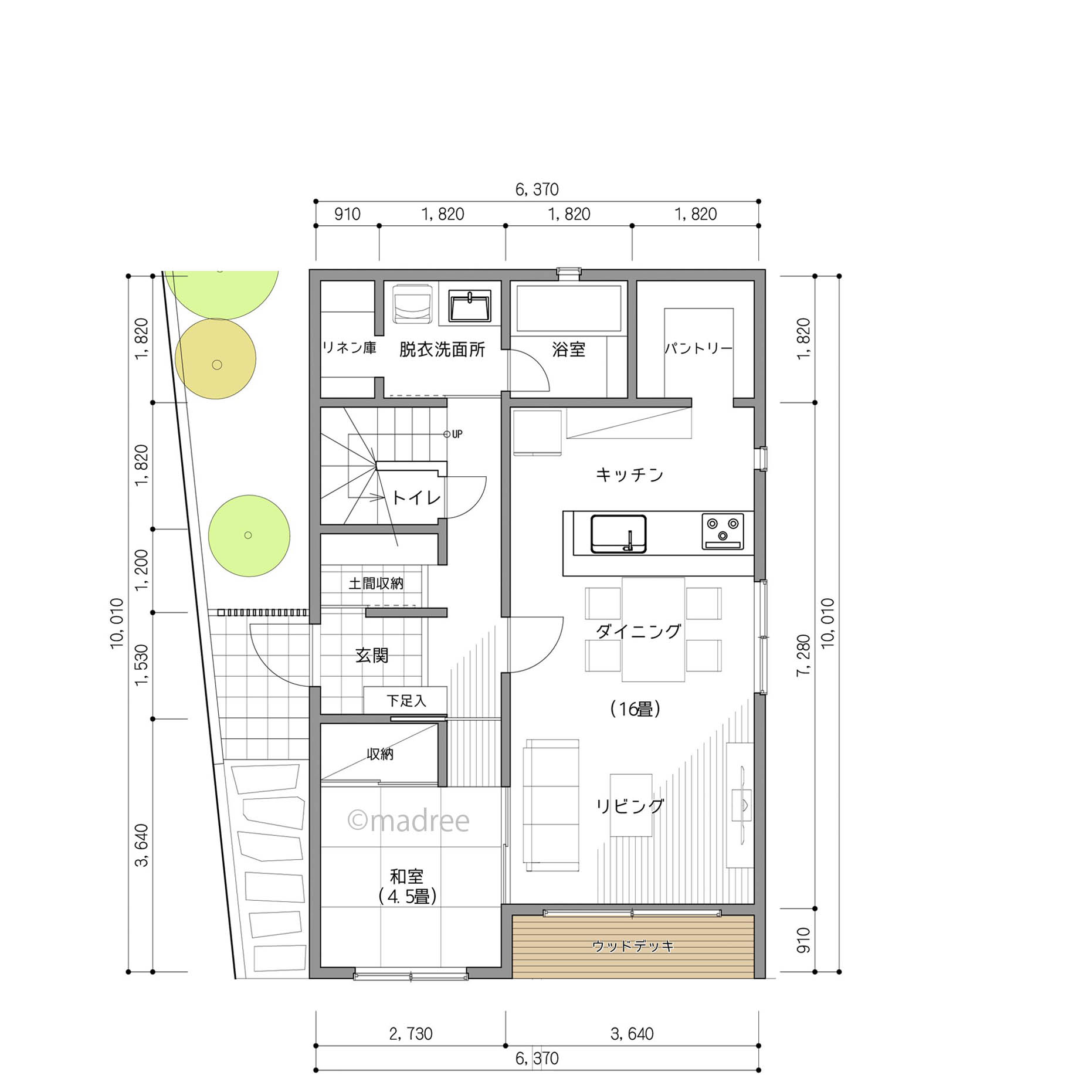 普段使いもしやすい客間にもなる2WAY動線、玄関とリビングを繋ぐ和室のある家