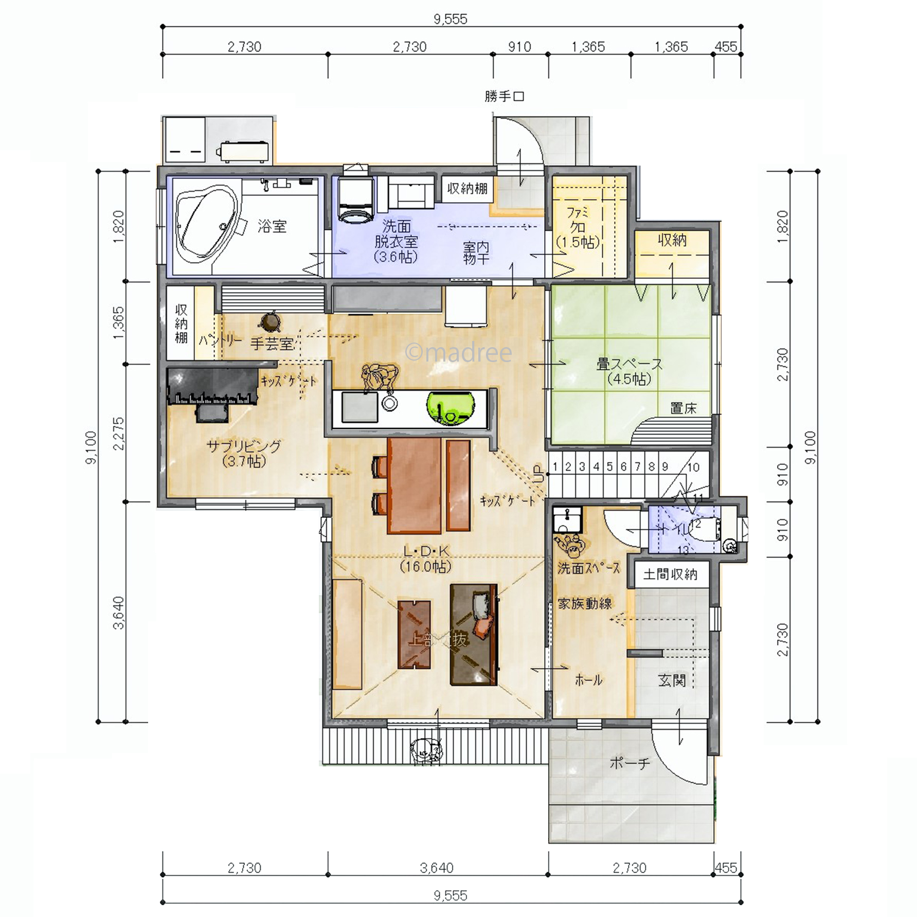 収納も洗濯もストレスフリーの動線で暮らしが整う家