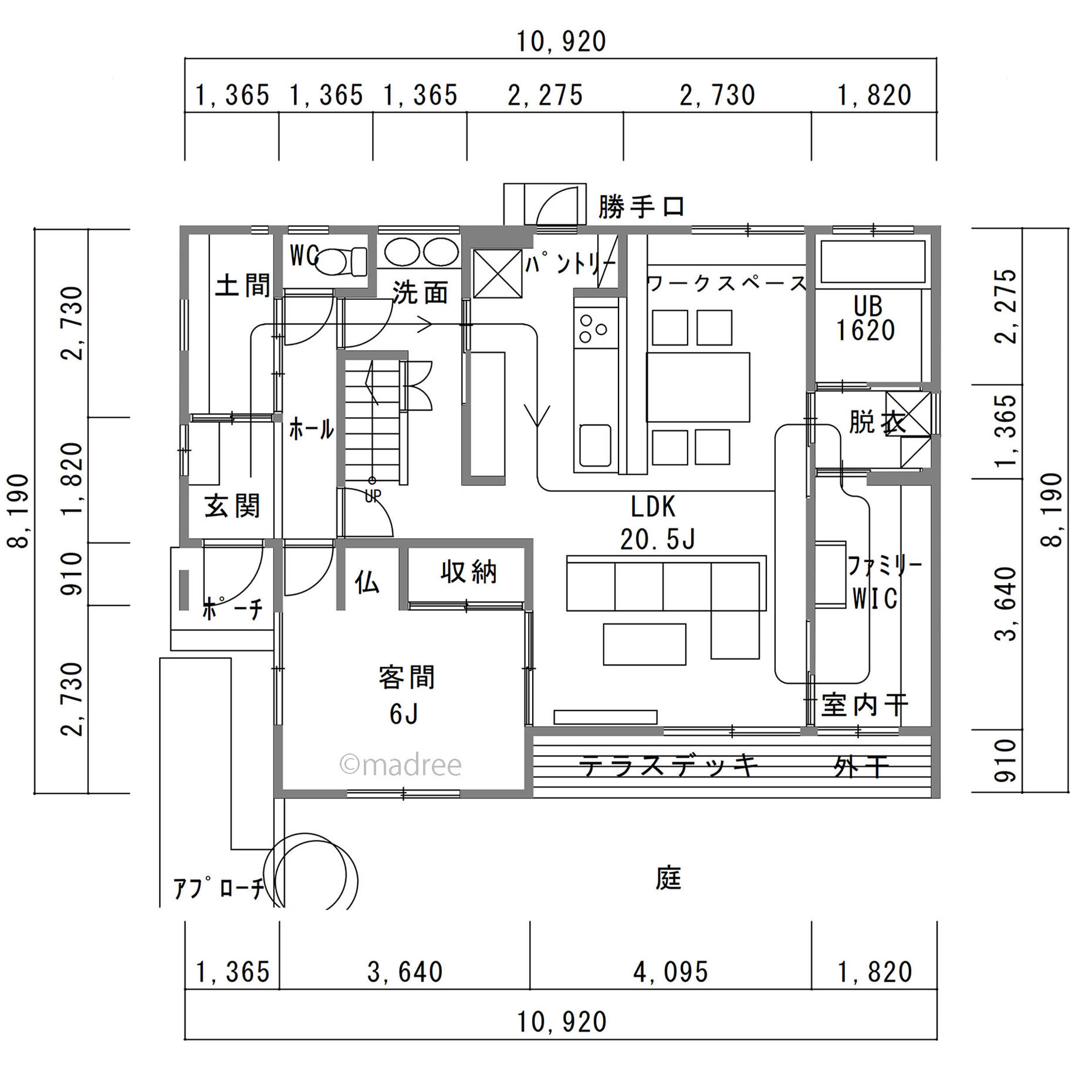 適材適所の収納とコンパクトにまとめた家事ラク回遊動線で暮らしやすさ充実の家