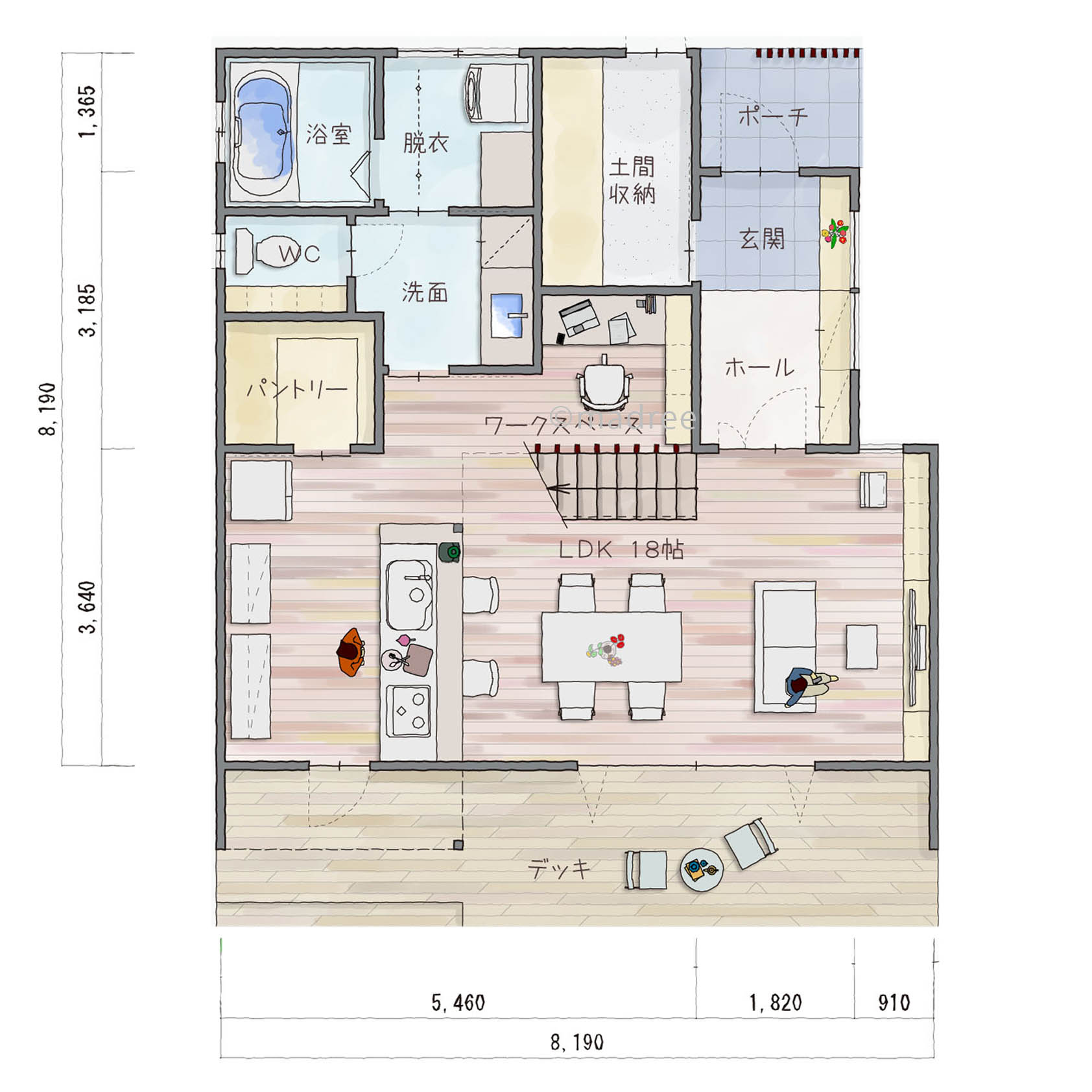 家時間が充実する空間がぎゅっと詰まった家族それぞれにフィットする居心地抜群の間取り