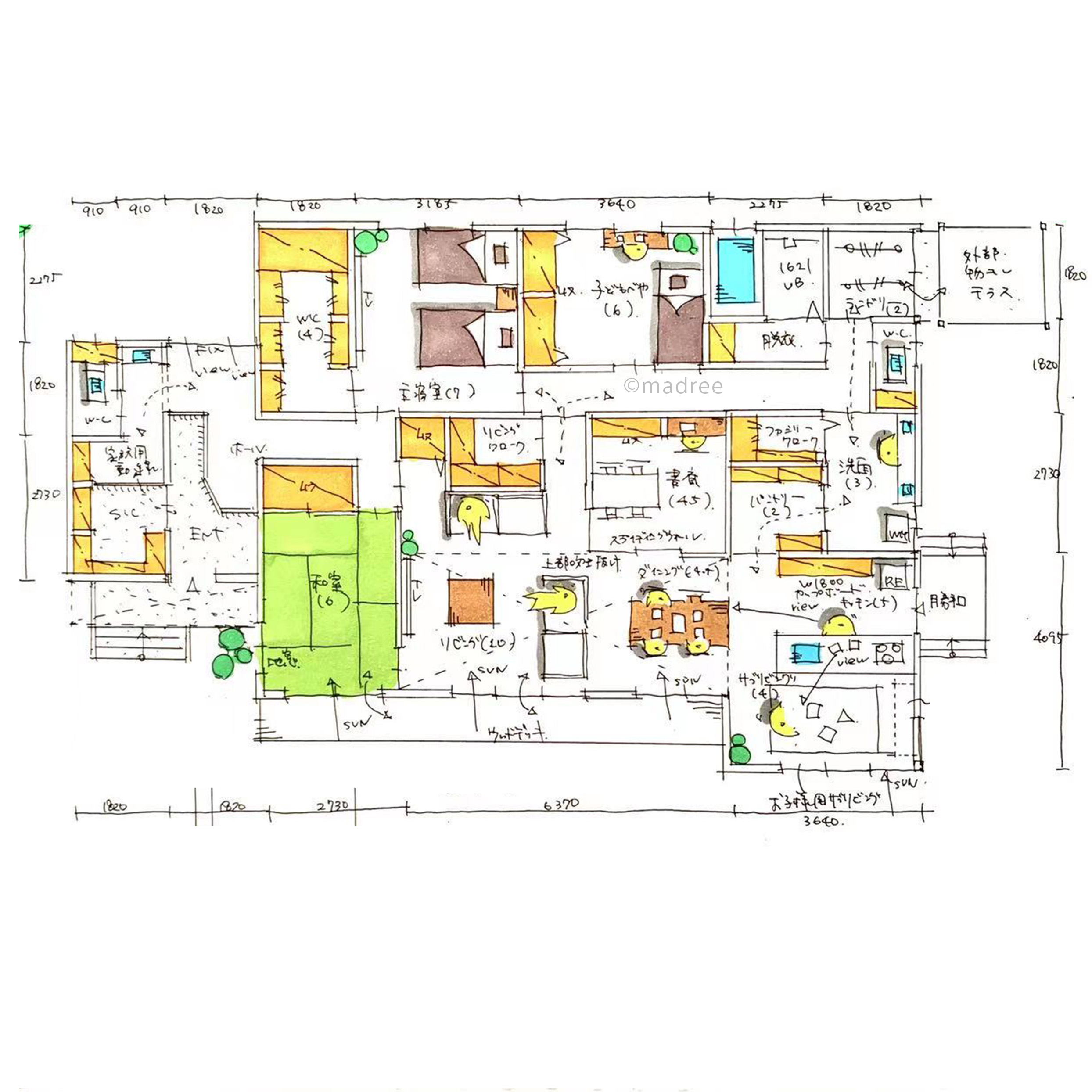 家族時間を捻出できるラク家事動線で、料理しながら会話楽しむ平屋