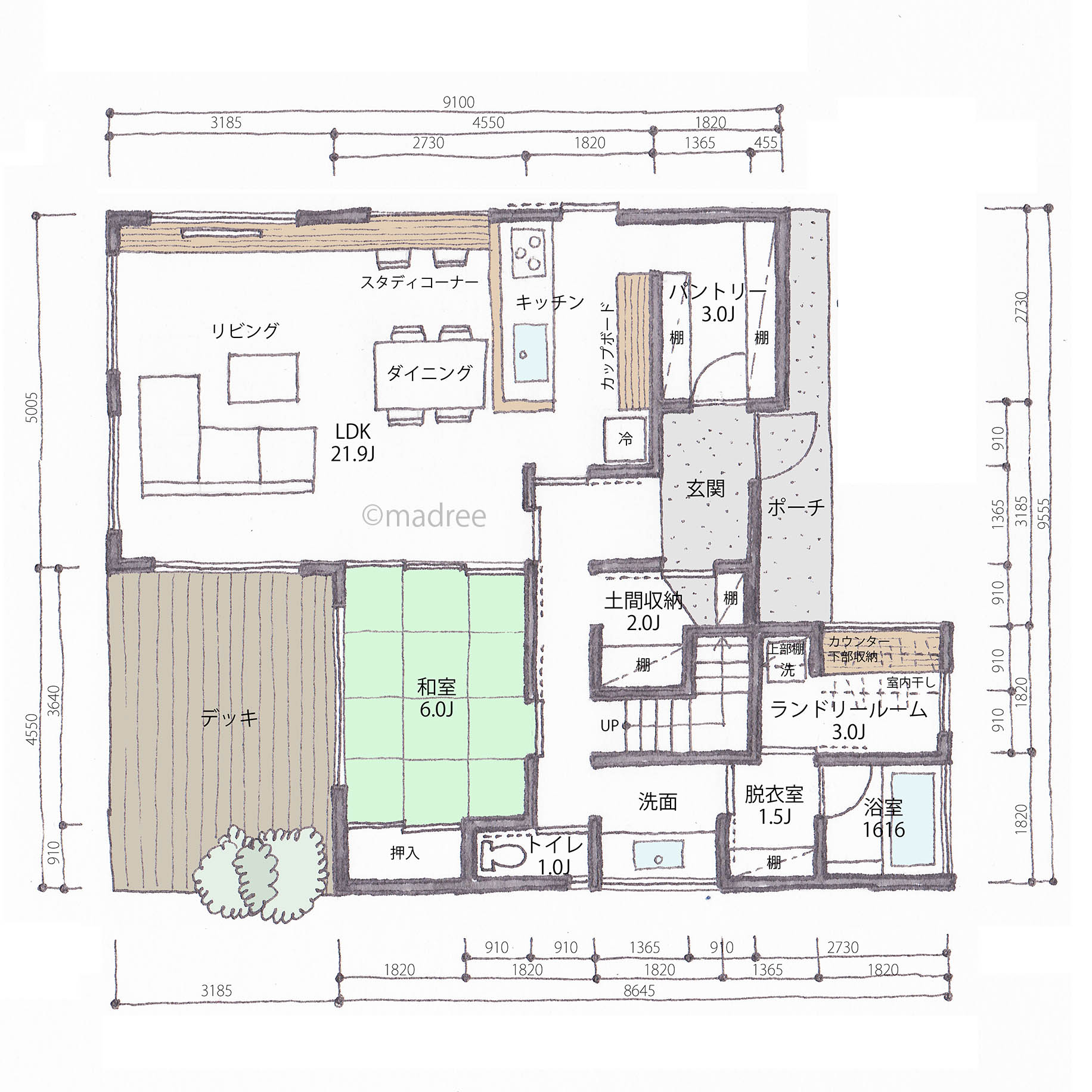 ストレスフリーの快適家事ラク動線で充実した暮らしにゆとりが持てる家