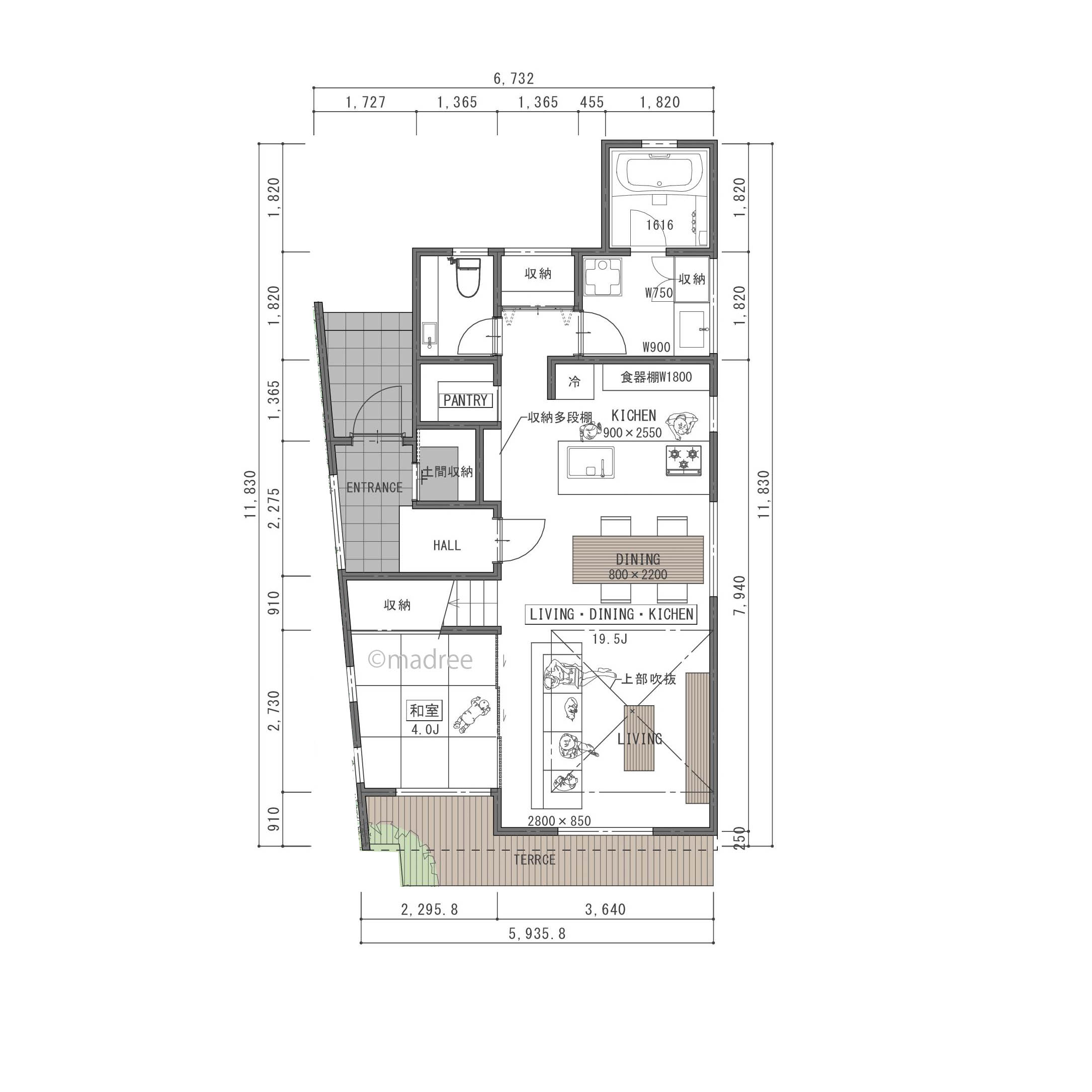 適材適所の収納で片付けやすく、家族が自然と集まる家