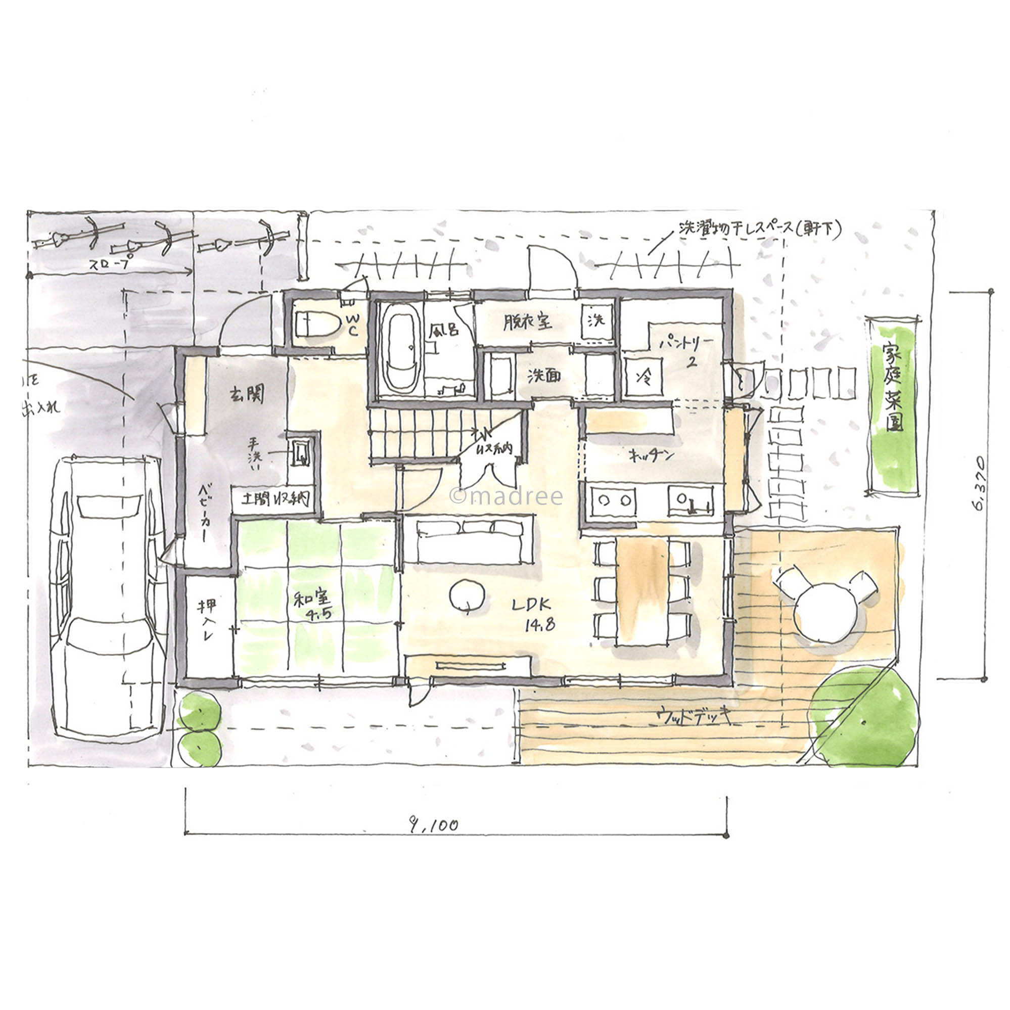 コンパクトながら機能的な家事動線と家族が自然と集まるリビングで賑やかな声が聞こえてくる家