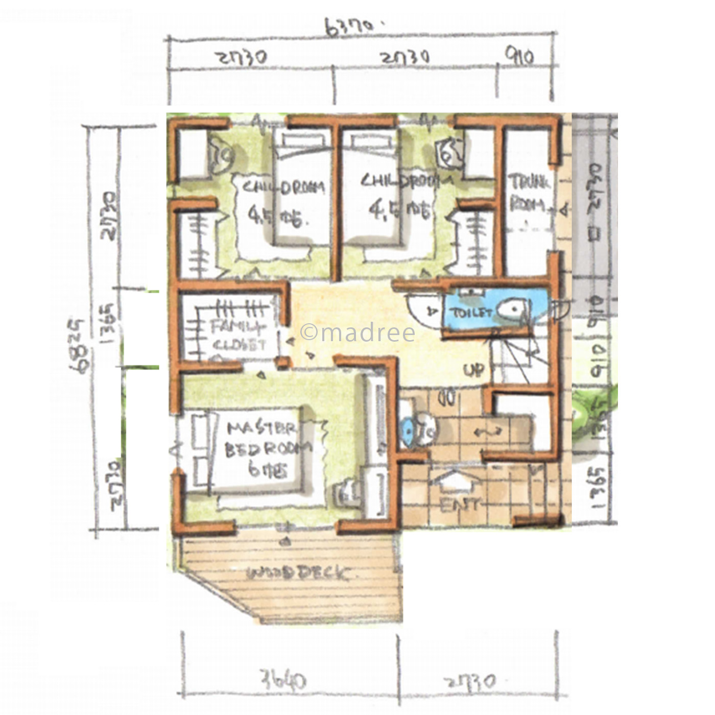 小さな空間も無駄なく有効活用、プライバシーと開放感を両立させた家