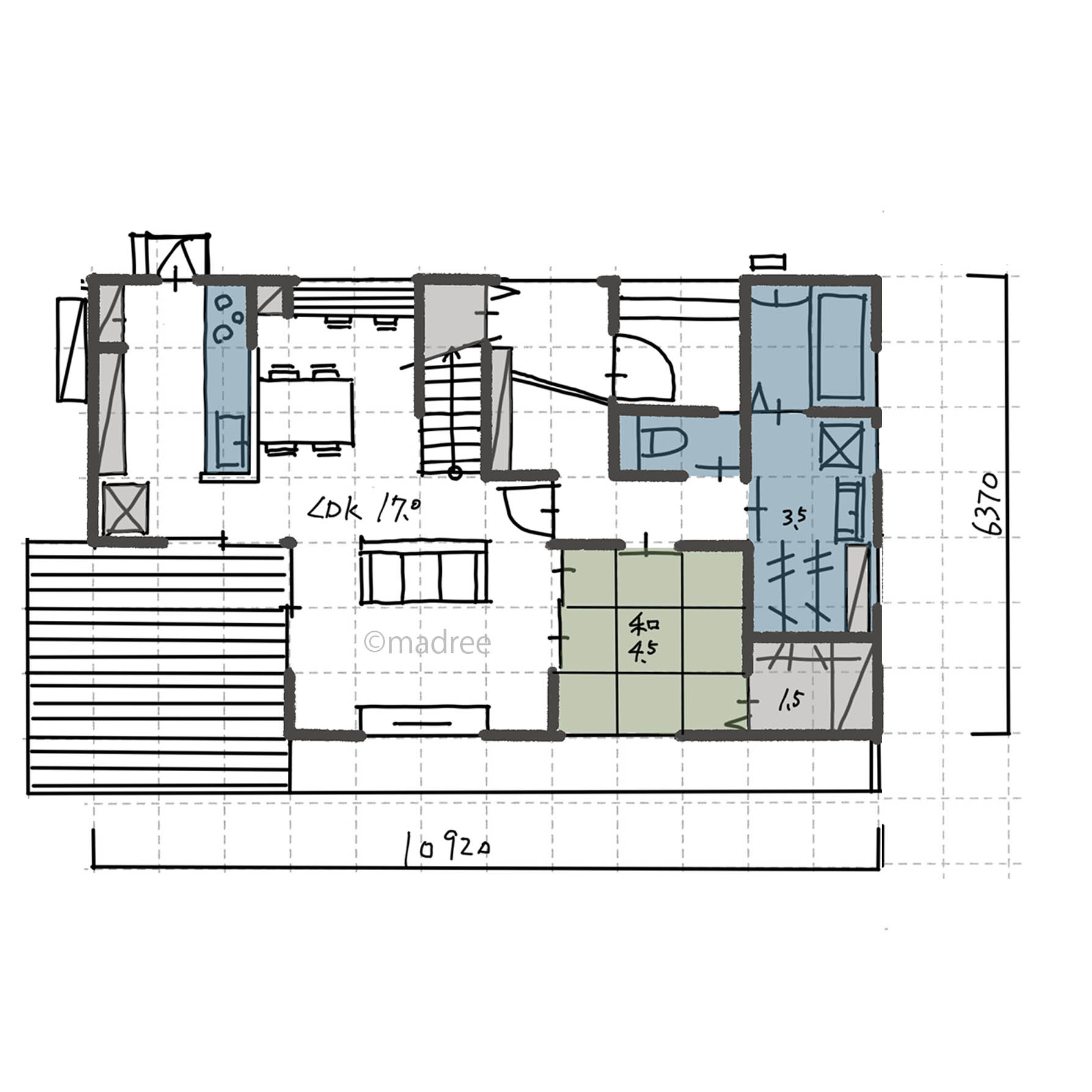 シンプルな家事動線と来客対応がしやすい配置で暮らしを楽しめる家