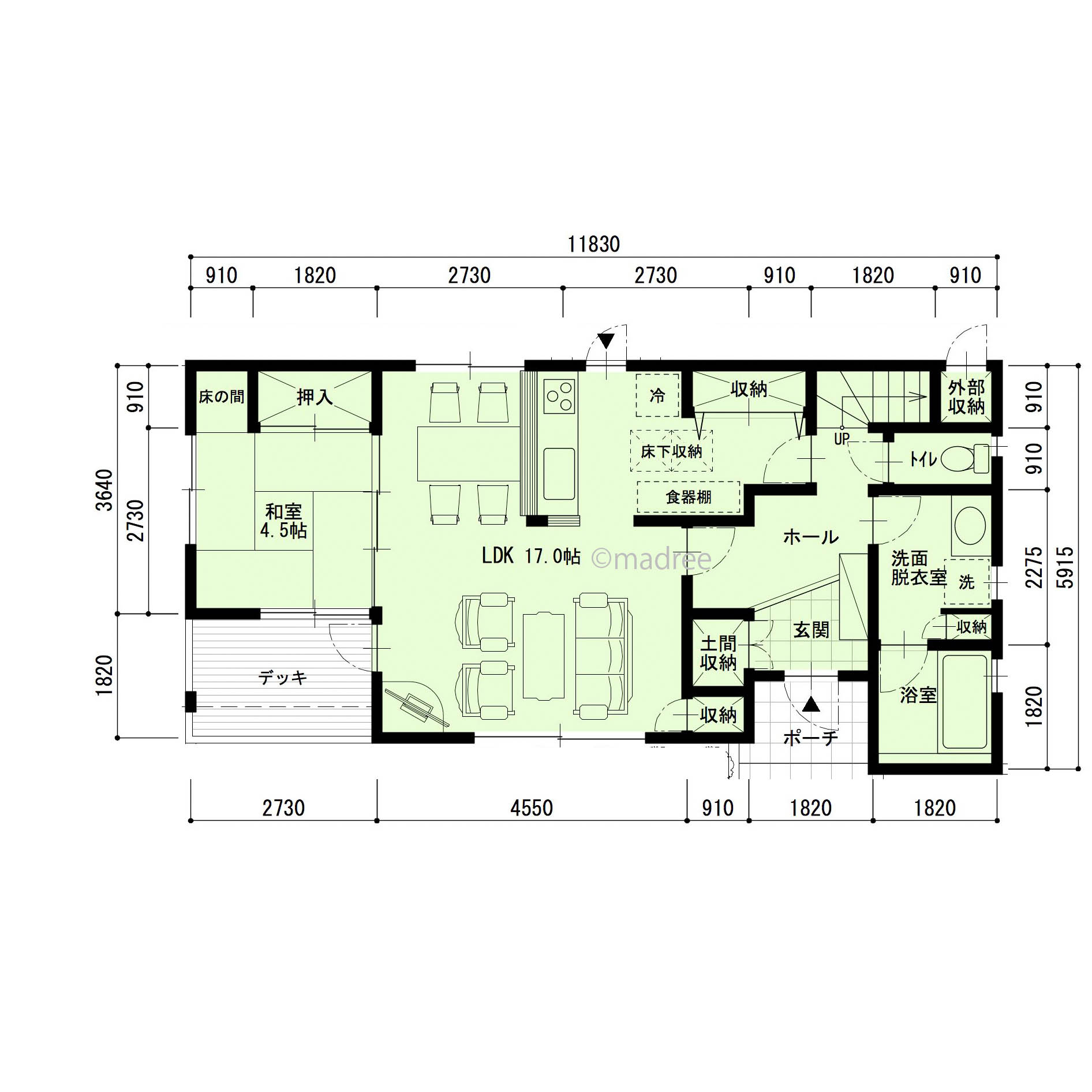 帰宅後は整えながらキッチンへ、全室南向きの心地良い陽だまりの家