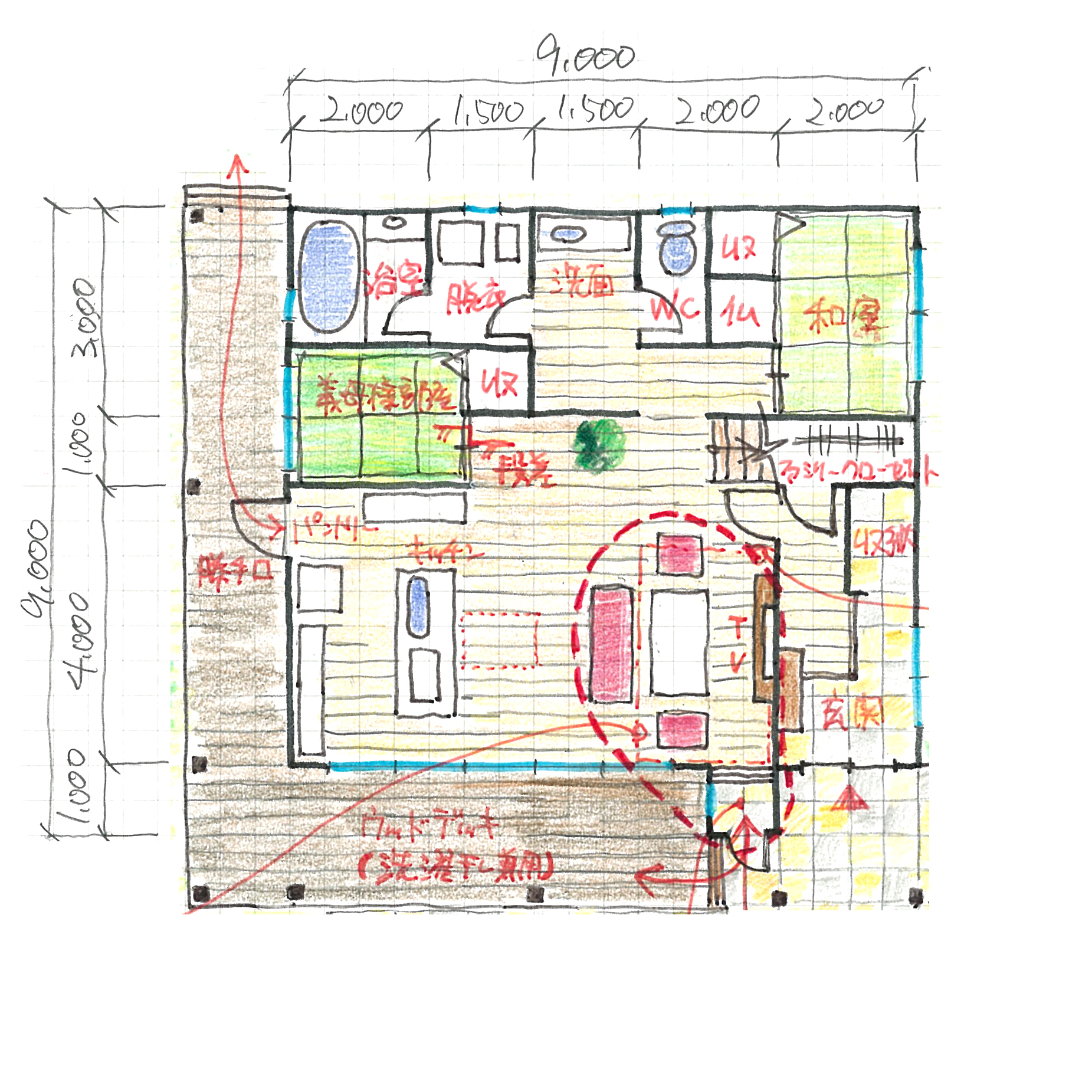 光降り注ぐリビングと愛犬との暮らしを楽しむスペースで心豊かに暮らせる家