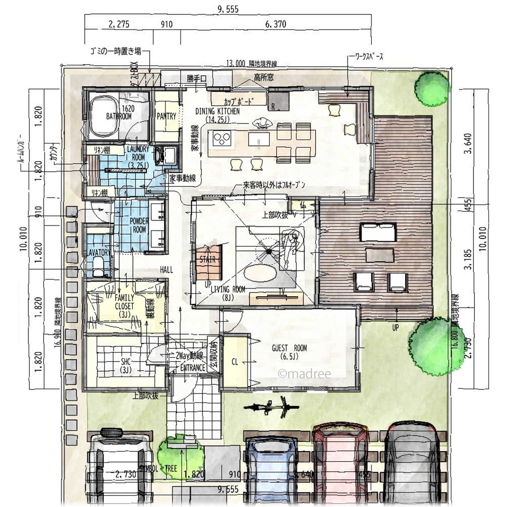 来客対応OK！おもてなしも暮らしも使い勝手の良い明るく開放的な家