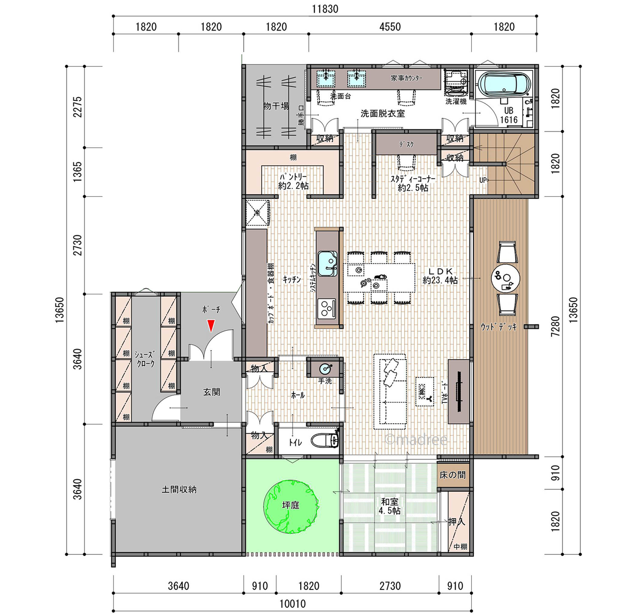 アウトドアリビングで家族団欒、贅沢なプライベート時間を過ごせる家
